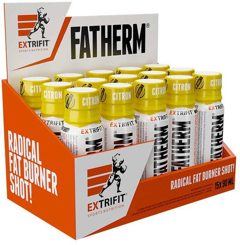 Extrifit Fatherm Shot 15 × 90 ml lemon - Fat burner - Main image