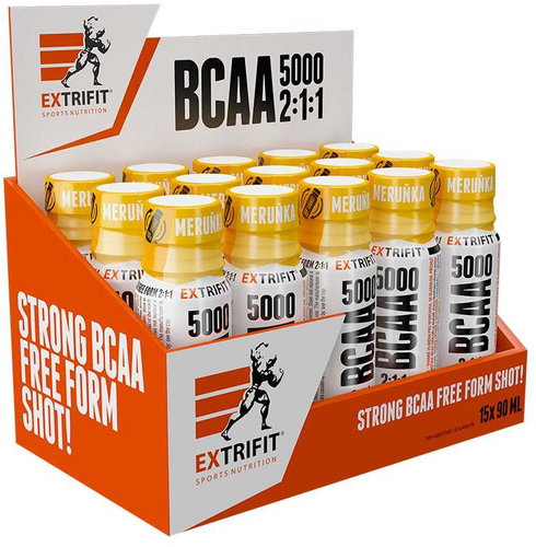 Extrifit BCAA 5000 2:1:1 Shot 15 × 90 ml apricot - Amino Acids - Main image