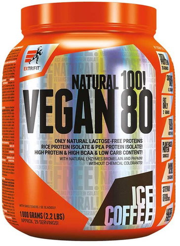 Extrifit Vegan 80 1000 g ice coffee - Protein - Main image