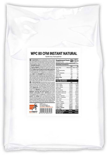 Extrifit WPC 80 CFM Instant Natural 1000 g - Protein - Main image