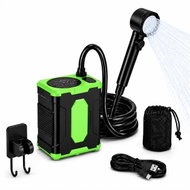 Fapiere Přenosná kempingová sprcha 26A_LGNB 10000 mAh, světle zelená - Camping Shower