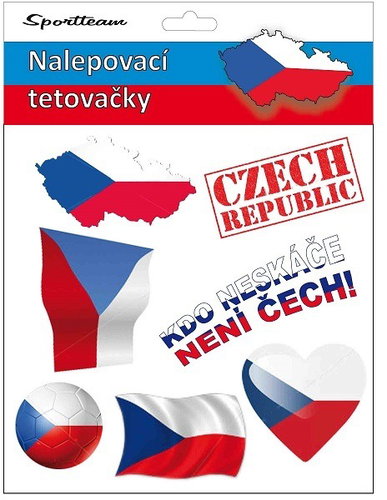 SPORTTEAM Tattoo decals Czech Republic 2 - Temporary Tattoo - Main image