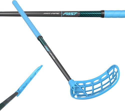 FAT PIPE FAST 33 BABY BLUE 90 LEVÁ - Floorball Stick - Main image