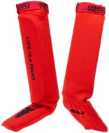 Fighter Látkové chrániče holení a nártů - červená XS, FSG1401-03 - Hockey Shin Pads