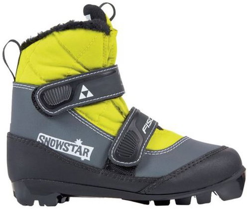 Fischer SNOWSTAR BLACK YELLOW size 29 EU / 185 mm - Cross-Country Ski Boots - Main image