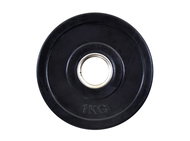 FitnessLine Rubberized cast iron disc 30 mm - 1 kg - Gym Weight