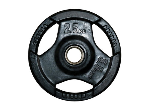 FitnessLine Rubberized cast iron disc 30 mm - 2,5 kg - Gym Weight - Main image