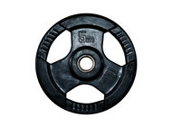 FitnessLine Rubberized cast iron disc 30 mm - 5 kg - Gym Weight