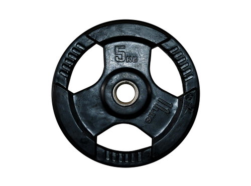 FitnessLine Rubberized cast iron disc 30 mm - 5 kg - Gym Weight - Main image