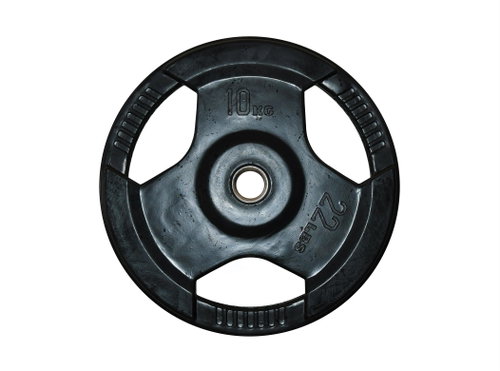 FitnessLine Rubberized cast iron disc 30 mm - 10 kg - Gym Weight - Main image