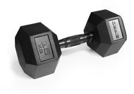 Zipro Pogumovaná činka HEX pro silový trénink 15 kg - Dumbell