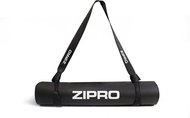 Zipro Yoga mat 6 mm, black with strap - Yoga Mat