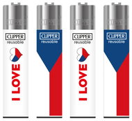 Flamagas Zapalovač Clipper CP11 I Love Czech Republic, kolekce 4 kusy - Lighter