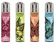 Flamagas Clipper CP11 Diabolical Butterfly lighter, collection of 4 pieces - Lighter