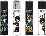 Flamagas Zapalovač Clipper CP11 Cops and Robbers, kolekce 4 kusy - Zapalovač
