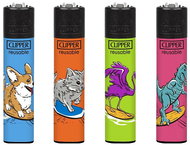 Flamagas Zapalovač Clipper CP11 Surf Animals, kolekce 4 kusy - Lighter