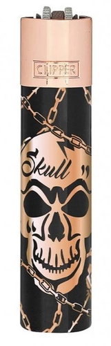 Flamagas Clipper lighter Deadly Chains+Giftbox, black copper - Lighter - Main image