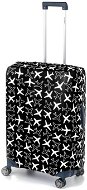 FLY-MY Obal na kufr Plane M - Spinner 60-70 cm, černý - Luggage Cover