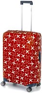 FLY-MY Obal na kufr Plane M - Spinner 60-70 cm, červený - Luggage Cover