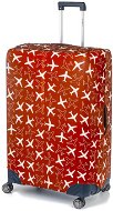 Luggage Cover FLY-MY Obal na kufr Plane L/XL - Spinner 70-80 cm, červený - Obal na kufr
