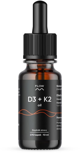 Flow D3 + K2 oil, 10 ml - Vitamin D3 - Main image