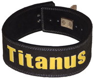 TITANUS  s pákovou přezkou (černá) M - Fitness opasek