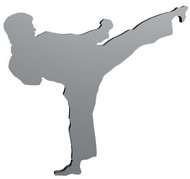 TITANUS karate player - Keychain