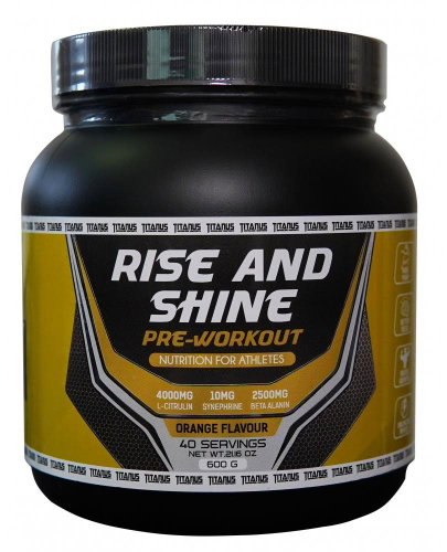 TITANUS pre-workout Rise and Shine orange (600 g) - Anabolizer - Main image