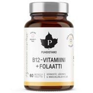 Puhdistamo Vitamin B12 Folate 60 pastilek malina - Vitamin B