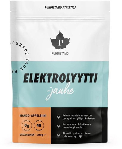 Puhdistamo Electrolyte Powder 240 g mango orange - Electrolytes - Main image