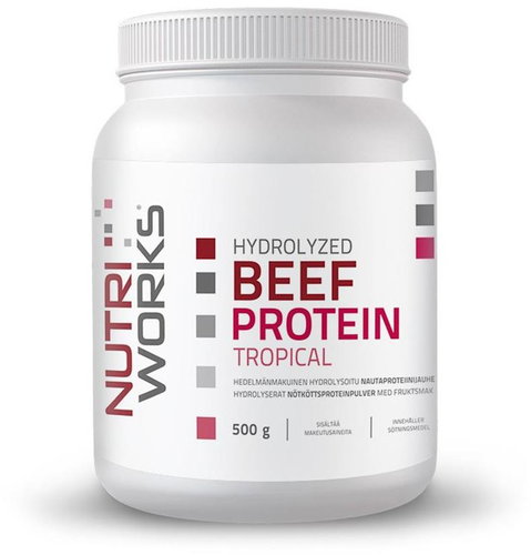 NutriWorks Hydrolyzed Beef Protein 500 g tropical - Protein - Main image