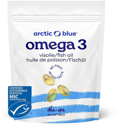 Arctic Blue Omega 3 60 capsules (280 mg DHA & 120 mg EPA) - Omega 3 - Main image
