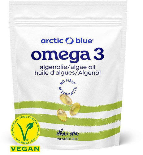 Arctic Blue Vegan Omega 3 Algae 90 capsules (420 mg DHA & 140 mg EPA) - Omega 3 - Main image