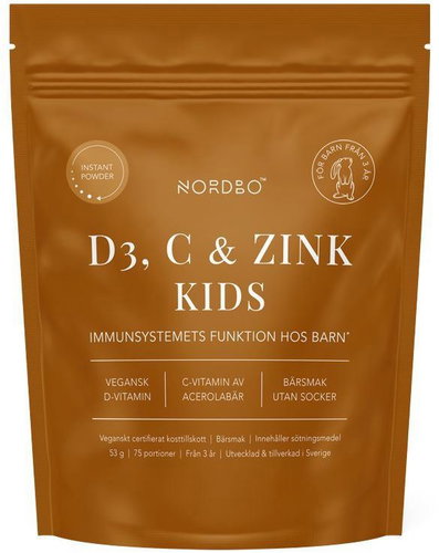 Nordbo Vitamin D3, C & Zinc Kids 53 g - Dietary Supplement - Main image