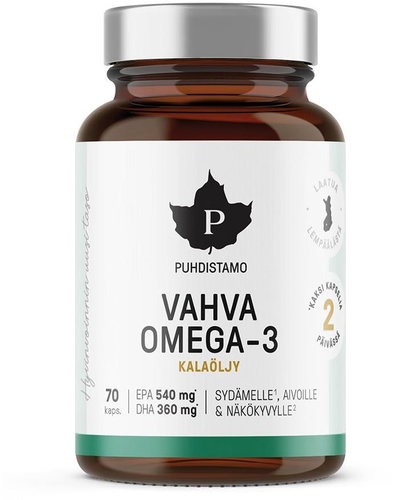 Puhdistamo Strong Omega 3 70 capsules (540 mg EPA, 360 mg DHA) - Omega 3 - Main image