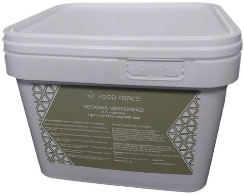 FOOD FORCE Weekly food package (21 meals in a bucket) - MRE - Main image