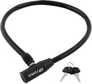 Force Eco zámek klíčkový bez držáku 70 cm/8 mm, černý - Zámek na kolo