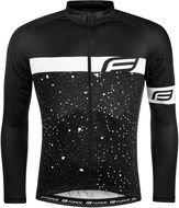 Force Spray dres dlouhý rukáv, černo-bílý - Cyklodres