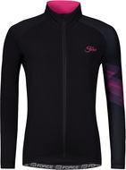 Force Ridge Lady dres, dlouhý rukáv, černo-růžový - Cyklodres