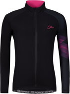 Force Ridge Lady jersey, long sleeve, black and pink XL - Cycling Jersey