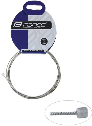 FORCE, 2.0m/1.2mm, Stainless Steel, Packed - Cable - Main image