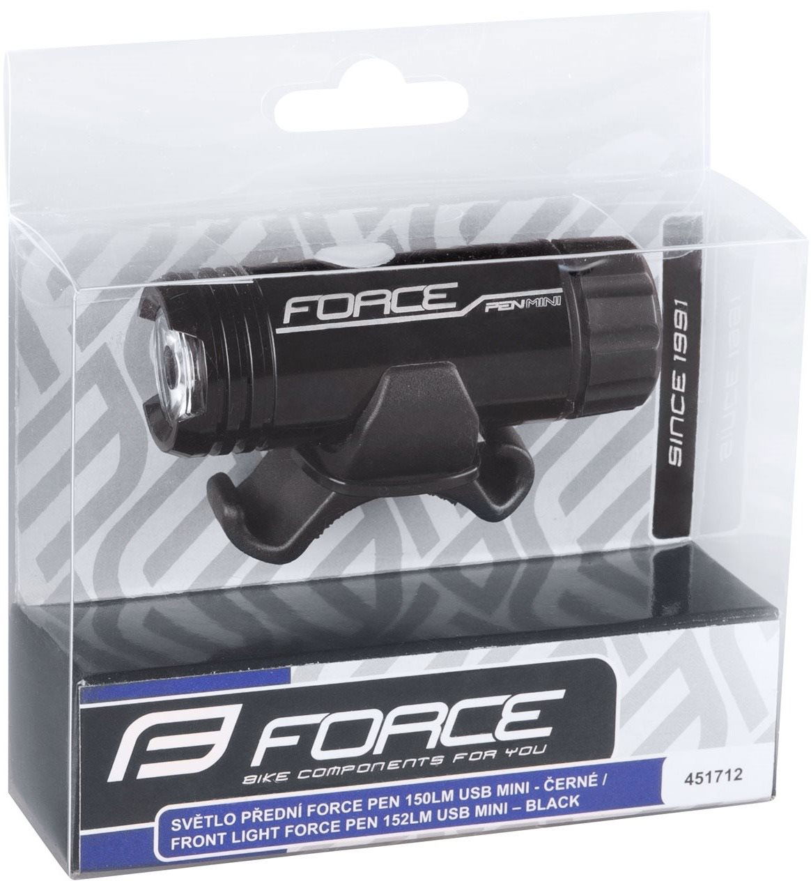 Force Pen Mini 150lm USB Mini Black Bike Light Alza.cz