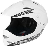 Force DOWNHILL Junior, White Glossy, S-M, 54-58cm - Bike Helmet