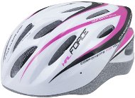Force HAL, bielo-ružová - Prilba na bicykel
