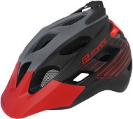 Force RAPTOR MTB, Grey-Red - Bike Helmet