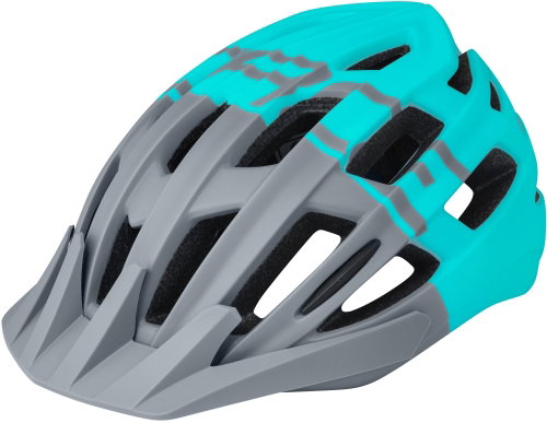 Force CORELLA MTB, Grey-Turquoise, S-M, 54-58cm - Bike Helmet - Main image