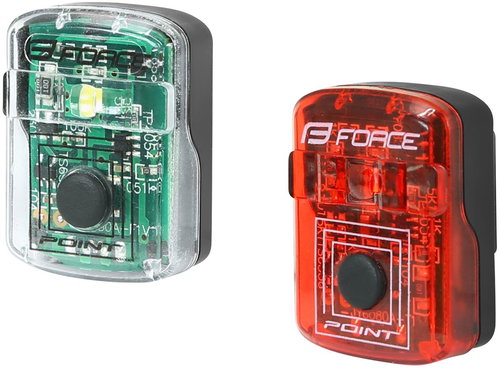 Force Point USB, Front + Rear - Bike Light - Main image