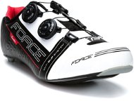 Force Cavalier Carbon - fekete/ fehér/piros, mérete 42/266 mm - Kerékpáros cipő
