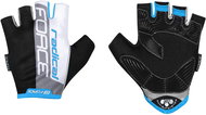 Force RADICAL, Black-White-Blue, XXL - Cycling Gloves