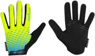 Cycling Gloves Force MTB ANGLE, Fluo-Blue, S - Rukavice na kolo